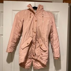 Girls dusty rose winter coat- size 10